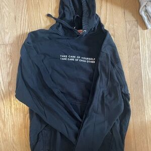 Black Hoodie with Inspirational Text